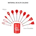 thumbnail image 3 of Juego De Cucharones De Silicona Y Acero Inoxidable KITCHENES 12 piezas, 3 of 7