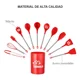 thumbnail image 3 of Juego De Cucharones De Silicona Y Acero Inoxidable KITCHENES 12 piezas, 3 of 7