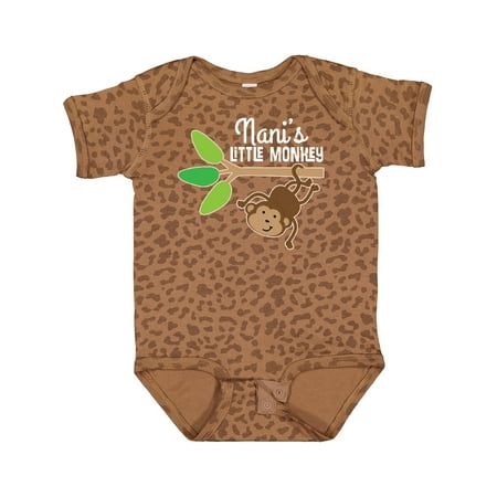

Inktastic Nani Little Monkey Grandchild Gift Baby Boy or Baby Girl Bodysuit