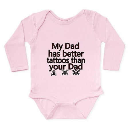

CafePress - My Dad Has Better Tattoos Than Your Dad Body Suit - Long Sleeve Infant Bodysuit