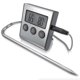 thumbnail image 1 of Digital Grill Thermometer with Stainless Steel Probe - 2 Modes - Temperature with Alarm Signal - Timer 0-99:59 Min.- Measuring Range -26 - 250C - Meat, 1 of 5