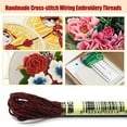 thumbnail image 2 of thinsony 2 Pieces Embroidery Threads Metallic Needle Crafts Knitting Supply Handcraft String Supplies Sewing Skeins Beautiful Decorations dark redE3685, 2 of 6
