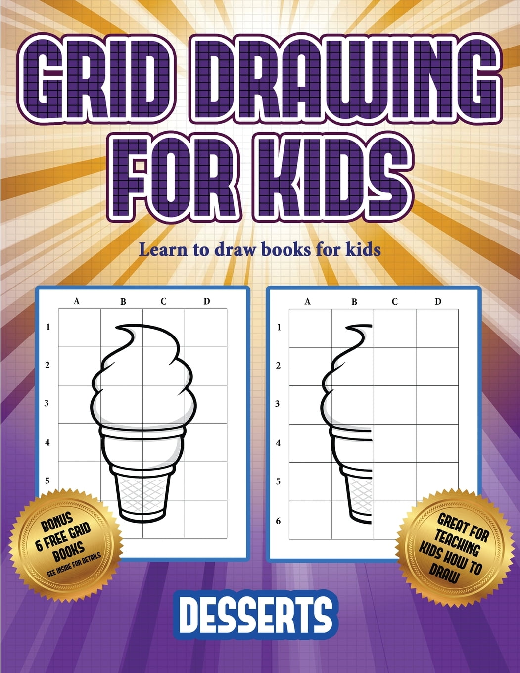 Learn to Draw Books for Kids: Learn to draw books for kids (Grid
