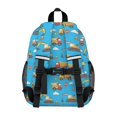 thumbnail image 3 of Excavator and Crane Blue Pattern Backpack for School, Cute School Bag with Adjustable Shoulder Straps and Padded Back, 15"x11.42"x5.5", 3 of 5