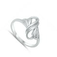 thumbnail image 4 of Criss Cross Knot Infinity Ring .925 Sterling Silver Band Jewelry Female Male Unisex Size 7, 4 of 4