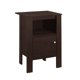 thumbnail image 1 of Mesa decorativa - Mesita de noche Cappuccino con almacenamiento Monarch Specialties I 2135, 1 of 2