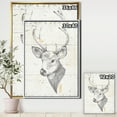 thumbnail image 3 of Designart ' Deer Wild and Beautiful II ' Wildlife Animal Framed Canvas, 3 of 3