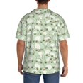thumbnail image 3 of Fotbe Cute Frog Camisa Estampada de Manga Corta para Hombre, Casual de Verano, Estilo Playero, Sin Arrugas-4X-Large, 3 of 5