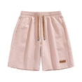 thumbnail image 5 of Men Summer Shorts Comfy Summer Shorts for Men, Loose Elastic Waist Daily Shorts with Drawstring, Casual Running Sports Shorts with Pockets Pinks 4XL, 5 of 8