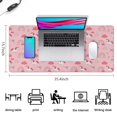 thumbnail image 5 of Long Mouse Pads for Desk,Pink Cartoon Unicorn Rainbow Cloud Flower Desk Mats on Top Of Desks, Desk Mouse Pad Extra Large with 3mm Non-Slip Base and Stitched Edge for Gaming,Work,Home 35.4"x15.7", 5 of 5