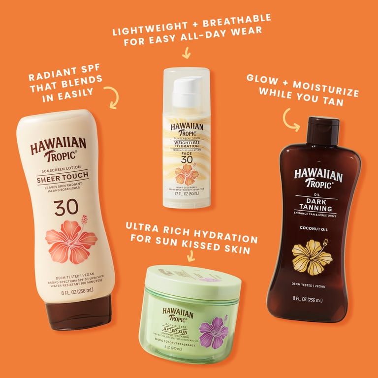 Hawaiian Tropic Weightless Hydration Clear Spray Sunscreen SPF 15