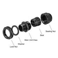 thumbnail image 3 of M25 Cable Gland 4 Holes Waterproof IP68 Nylon Joint Adjustable Locknut for 4-6mm Dia, 3 of 4