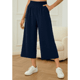 thumbnail image 2 of SOMER Wide Leg Pants Woman Cropped Trousers Comfortable Loose Lounge Pants for Women Casual Work, 2 of 7