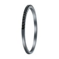 thumbnail image 5 of Black Diamonds Band ring in 10K Black Gold by Hollywood Hills Jewelers, 5 of 6