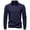 Navy, variant on Lmnyox Men's Thermal Tops Long Sleeve Half Zip Stand Collar Shirts Fall Winter Solid Fashion T Shirts