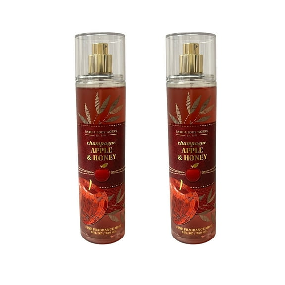 Bath and Body Works Champagne Apple Honey Fragrance Mist 8 fl oz 2 Pack