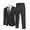 Dark Gray One, variant on Men's Formal Waistcoat Regular Fit Business Dress Vest 4 Button