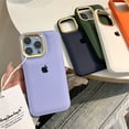 thumbnail image 3 of Funda De Silicona De Lujo Púrpura Lente De Metal Suave iPhone 11 12 13 14 Pro MAX A Prueba De Golpes Protección Trasera, 3 of 4