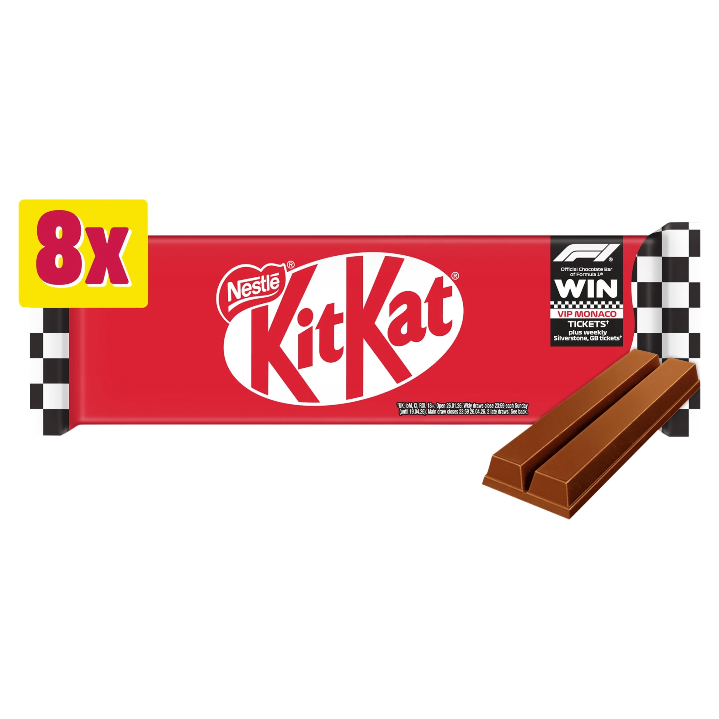 Kit Kat F1 Milk Chocolate Bar 55g, Imported from Britain - Walmart.com