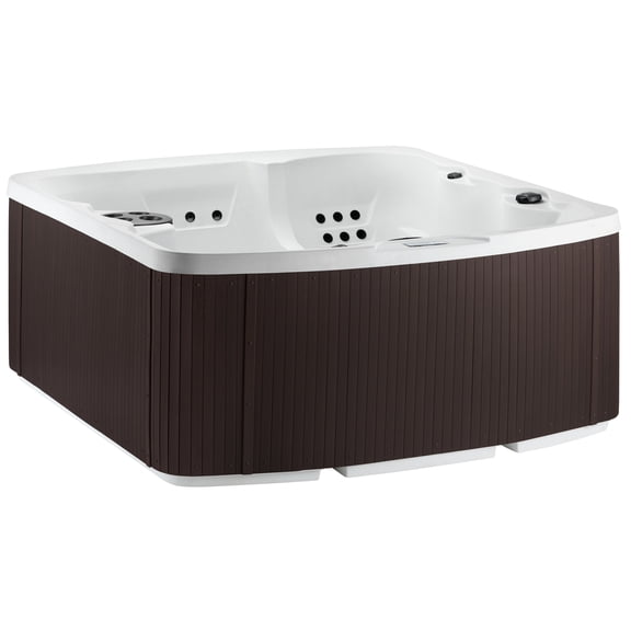 Lifesmart LS550 Plus Hot Tub - 5 Person, 65- Jet, 220-Volt Spa Sea Salt/ Espresso