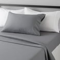 thumbnail image 1 of Lightweight Super Soft, Wrinkle-Free, Easy Care Microfiber 4-Piece Bed Sheet Set with 14-Inch Deep Pockets, Full, Bright White, Solid, 1 of 7