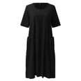 thumbnail image 4 of Sngxgn Women Summer Bodycon Backless Maxi V Neck Dress(Black,XXL), 4 of 5