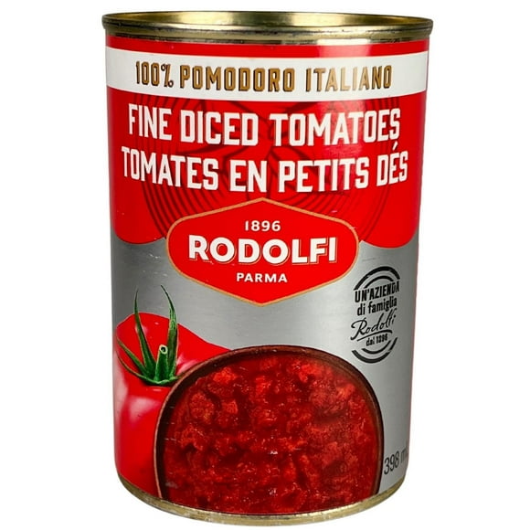 Rodolfi Fine Diced Tomatoes, 398 mL