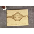 thumbnail image 4 of Darling Souvenir Personalized Engraved Laser Cut Wedding Guest Book Wooden Cover Sign-in Book Registry Guestbook Scrapbook-Z9, 4 of 7