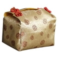 thumbnail image 4 of Caja de almacenamiento de cosméticos Caja de almacenamiento de alimentos Diseño compacto Regalo ideal Festivo único Oro, 4 of 9