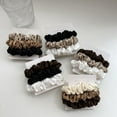 thumbnail image 2 of 3Pcs/set Silk Satin Scrunchies Women Solid Color Hair Rope Elegant Ponytail Holder Rubber Band Elastic Hairband Hair Accessories, 2 of 10