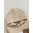 thumbnail image 6 of Baby Boys Clothes 3M 6M 12M 18M 24M 3Y Casual Long Sleeve Contrast Color Hoodies Sweatshirt Tops Pants 2Pcs Outfits Set For Kids Toddler, 6 of 10