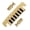 Golden, variant on Yihuala Vintage Bridge Tailpiece with Fine Tuners Studs Guitar Stop Tailpiece Electric Guitar Replacement Parts