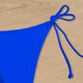 thumbnail image 5 of Women Bikini Bottoms Bikini Full Coverage Blue Mid Rise Bikini Bottom Womens Swimsuits, 5 of 5