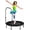 Black, variant on SkyBound Rebounder Trampoline for Adults - Indoor Mini Trampoline with Bar, Fitness Rebounder with 3 Adjustable Foam Handles, Exercise Trampoline for Indoor/Garden Workout