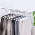 thumbnail image 3 of Set Of 2 Trouser Hangers Space-saving Stainless Steel Trouser Hangers, 3 of 5