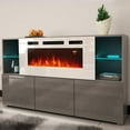 thumbnail image 2 of Komi WH03 Electric Fireplace Modern 63" Sideboard, 2 of 8