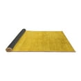 thumbnail image 2 of Ahgly Company Indoor Square Solid Yellow Modern Area Rugs, 6' Square, 2 of 4