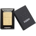 thumbnail image 4 of Zippo Lighter - Personalized Custom Message Engrave on Brass Zippo Lighter (Venetian 352B), 4 of 7