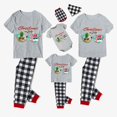 thumbnail image 3 of Pijamas familiares navideños a juego, conjuntos de pijamas grises con gafas de sol, Navidad en julio, 3 of 3