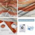 thumbnail image 6 of Blackout Curtains for Bedroom, Burnt Orange Coastal Room Darkening Window Drapes for Living Room, Summer Beach Nautical Abstract Art Thermal Insulated Grommet Curtains, 52x96 inch, 2 Panels, 6 of 9