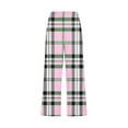 thumbnail image 5 of lcziwo Women's High Waist Linen Capris, Wide Leg, Drawstring, Pink, 5 of 5