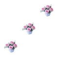 thumbnail image 1 of Transemion Wide Application Artificial Plant For Various Settings Low Maintenance Pink 3Set, 1 of 6