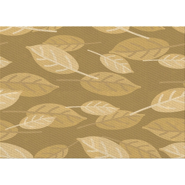 Ahgly Company Indoor Rectangle Patterned Cantaloupe Orange Area Rugs, 2' x 5'