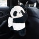 thumbnail image 5 of Organizador colgante para caja de pañuelos de coche | Diseño de panda de peluche | Tejido de poliéster | Hebilla para sujetar al respaldo del asiento | Cierre de cremallera para facilitar su recarga, 5 of 6