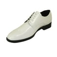 thumbnail image 5 of Men Santino Luciano Formal Dress Shoes Patent Leather Shiny Lace up C532 White, 5 of 6
