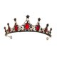 thumbnail image 3 of Diadema de Reina Soledad Tocado Rhinestone Coronas para Boda Mujeres Niñas Nupcial Rojo, 3 of 10