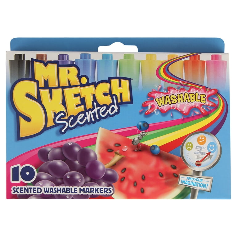 Mr. Sketch Mr. Sketch Scented Washable Markers - Chisel Marker Point Style - Assorted - 36 / Set