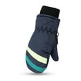thumbnail image 4 of Lovzfmll Kids' Print Ski Gloves, Kids's Water Resistant Outdoor Gloves, Fleece Lined Winter Sports for Ages 2-5 Years, Navy, 4 of 7