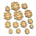 thumbnail image 1 of Cute Bee Sad Wood Mini Charms Shapes DIY Craft Jewelry - With Hole - 20mm (15pcs), 1 of 7