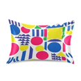 thumbnail image 7 of Yayeee Pillowcase Standard Size Set of 2 Satin Wrinkle Resistant Pillow Case, Red Retro Shapes, 7 of 7